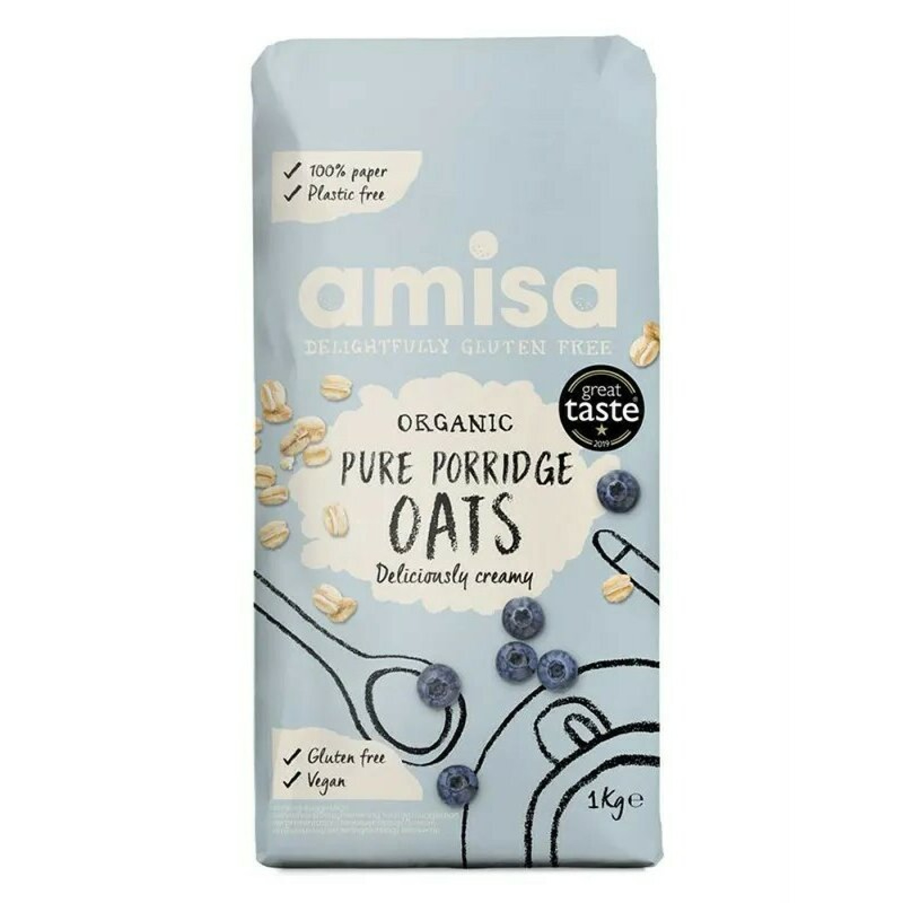 Porridge din ovaz bio 1kg Amisa