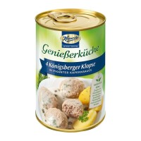 4 chiftele din carne de porc in sos picant de capere, 400g keunecke