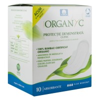 Absorbante intime din bumbac organic pentru zi 10 buc