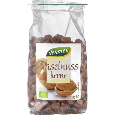 Dennree, Alune bio de padure - 200 g, biomag.ro