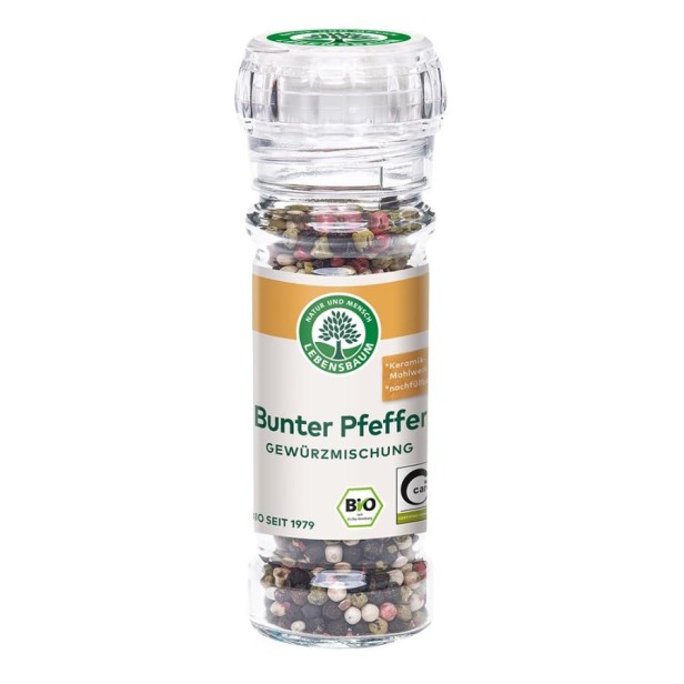 Amestec de piper boabe in rasnita de sticla - 45 g
