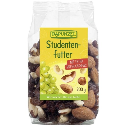 Nuci si alune bio, Amestec studentesc cu stafide bio - 200 g, biomag.ro