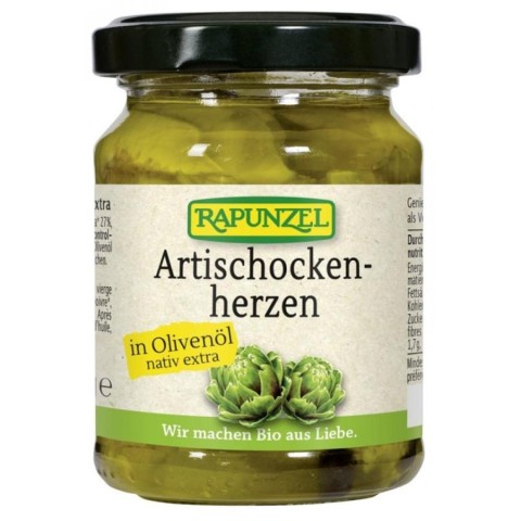 Antipasti bio, Anghinare bio in ulei de masline - 120 g, biomag.ro