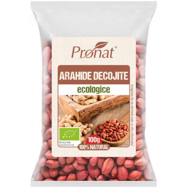 Arahide bio decojite, 100g
