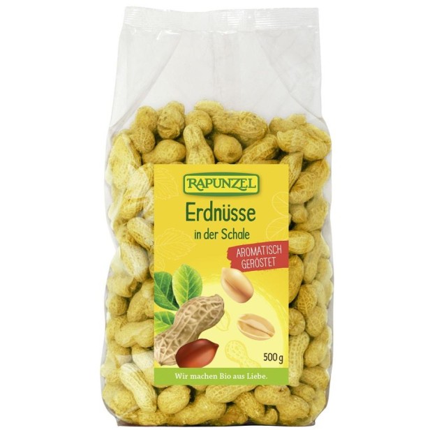 Arahide bio prajite in coaja - 500 g