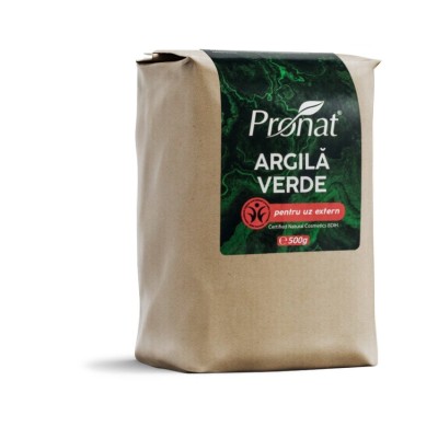 Argila verde fina, pentru uz extern, 500g argital
