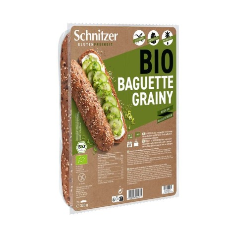 Fresh Bio, Baghete bio fara gluten, cu seminte, 320g schnitzer gluten free, biomag.ro