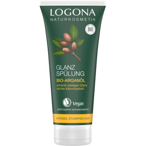 Logona, Balsam bio pentru stralucire cu ulei de argan, 200ml, biomag.ro