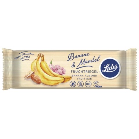 Batoane bio cu fructe, Baton cu banana si migdale fara gluten - 40 g, biomag.ro