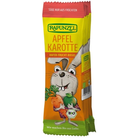 Biscuiti si gustari bio copii, Baton bio cu ovaz mere si morcovi pentru copii 3 ani - 92 g, biomag.ro