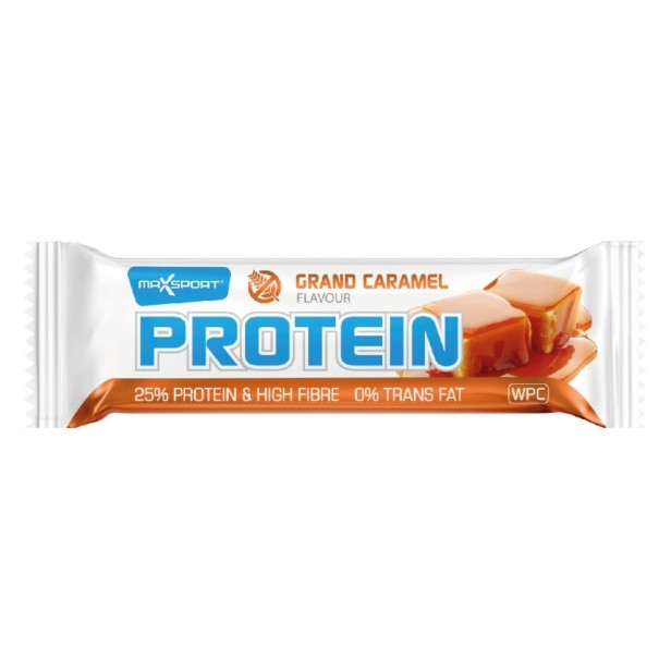 Baton proteic grand caramel, 60g max sport