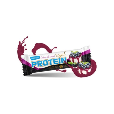 MAXSPORT, Baton proteic in invelis alb cu aroma de coacaze negre, 60g max sport, biomag.ro