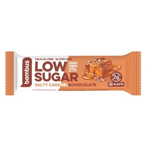 Snacksuri, Baton proteic low sugar cu caramel sarat si ciocolata, 40g, biomag.ro