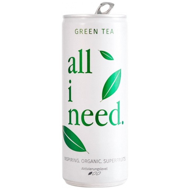 Bautura bio cu ceai verde si superfructe, 250ml all i need
