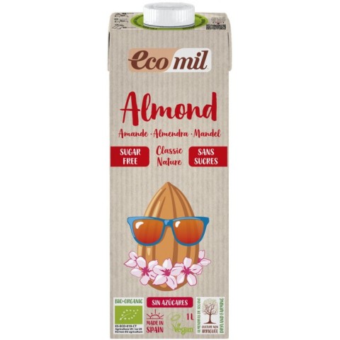 Ecomil, Bautura bio de migdale clasic, natur, 1000ml, biomag.ro