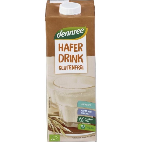 Dennree, Bautura bio de ovaz fara gluten si fara lactoza - 1 l, biomag.ro