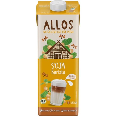 Lapte bio si bauturi vegetale, Bautura de soia barista fara gluten - 1 l, biomag.ro