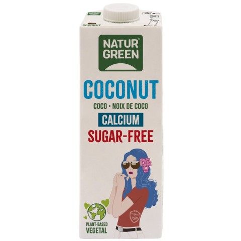 Bauturi vegetale, Bautura vegetala de cocos cu calciu, fara zahar, 1000ml natur, biomag.ro