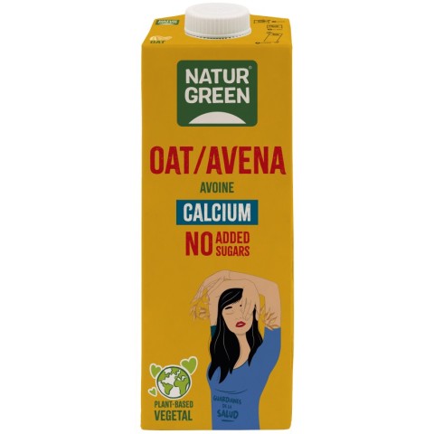 Bauturi vegetale, Bautura vegetala de ovaz cu calciu, fara zahar, 1000ml natur, biomag.ro