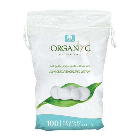 Piele, Bile de vata din bumbac organic 100 buc, biomag.ro