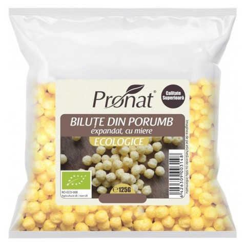 Pagina 3 Cereale bio, Bilute bio din porumb expandat cu miere, 125g, biomag.ro