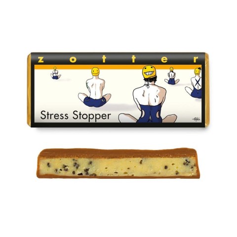 ZOTTER CHOCOLATE, Bio + fair ciocolata cu lapte - stress stopper, 70g, biomag.ro