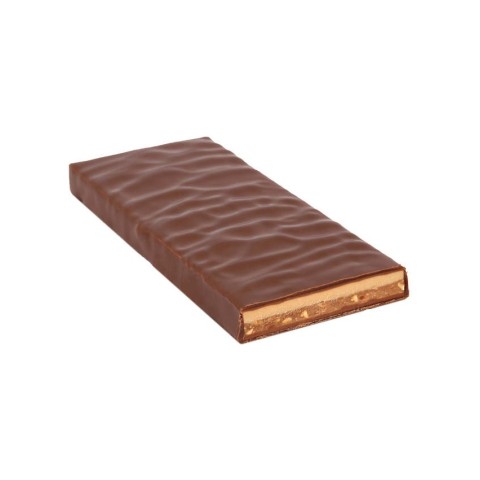 ZOTTER CHOCOLATE, Bio & fair ciocolata neagra cu lapte 60% cacao umpluta cu nuga de migdale si alune de padure, 70g, biomag.ro