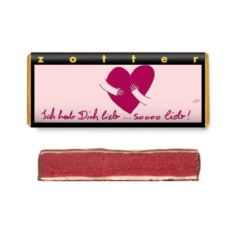 Ciocolata bio, Bio + fair ciocolata te iubesc, 70g, biomag.ro