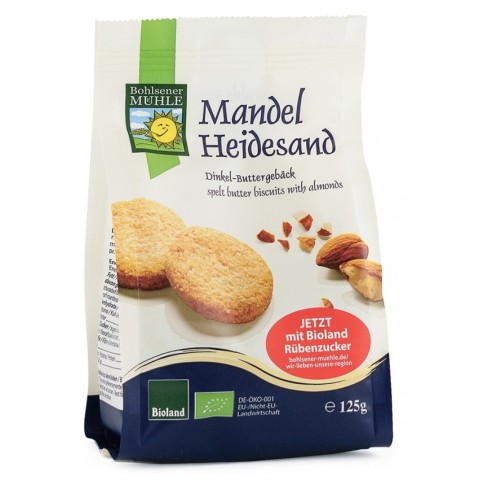 Bohlsener Mühle, Biscuiti bio din faina de grau spelta, cu unt si migdale, 125g bohlsener muhle, biomag.ro