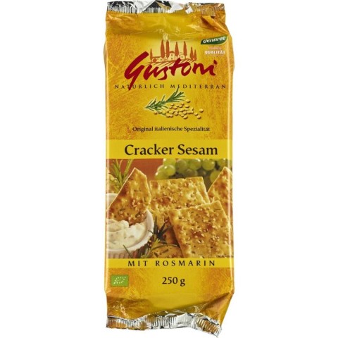 Biscuiti si napolitane bio, Biscuiti bio crocanti cu susan si rozmarin - 250 g, biomag.ro