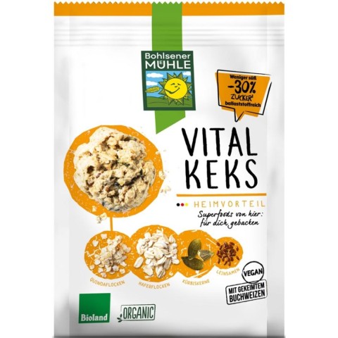 Biscuiti vegani, Biscuiti din ovaz cu seminte - 150 g, biomag.ro