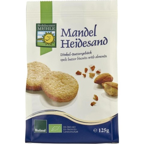 Biscuiti vegani, Biscuiti fragezi bio cu migdale - 125 g, biomag.ro