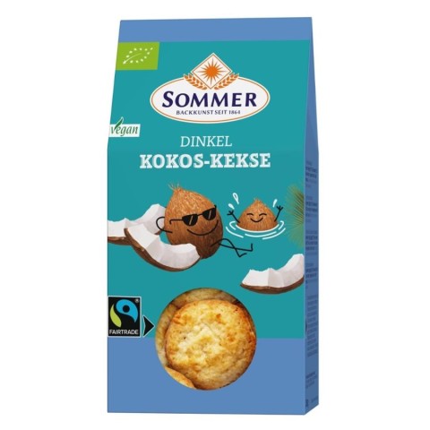 Sommer, Biscuiti cu nuca de cocos - 150 g, biomag.ro