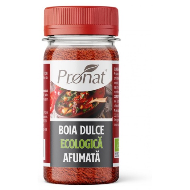 Boia de ardei dulce bio, afumata, 60g