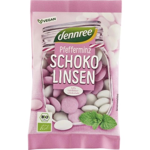 Cadouri, Bomboane cu menta si ciocolata amaruie eco - 100 g, biomag.ro