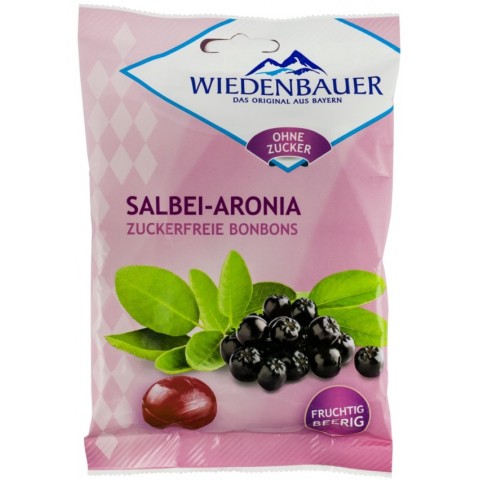 Ciocolata bio, Bomboane fara zahar cu salvie si aronia, 75g, biomag.ro