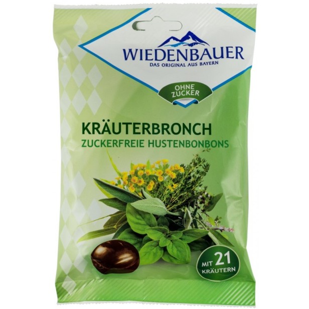 Bomboane fara zahar pentru tuse cu 21 de plante medicinale, 75g