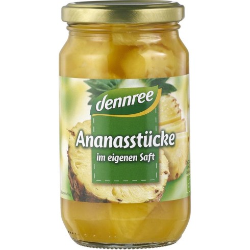 Bucati de ananas in suc propriu - 350 g