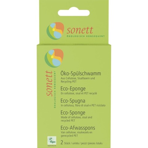 Curatare ecologica casa si bucatarie, Bureti ecologici pentru spalat vase - 2 buc, biomag.ro