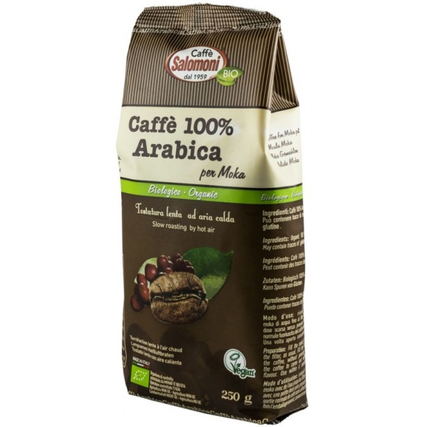 Cafea bio 100% arabica, 250g salomoni cafe