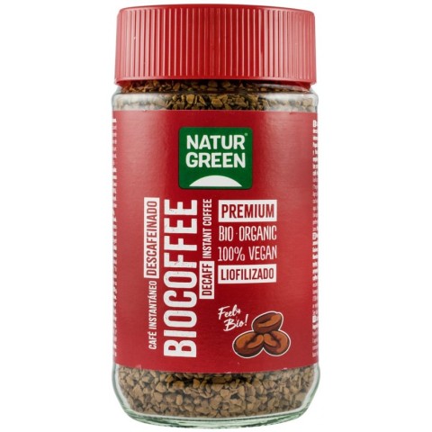 Cafea BIO si inlocuitori, Cafea bio instant, decofeinizata, 100g natur, biomag.ro