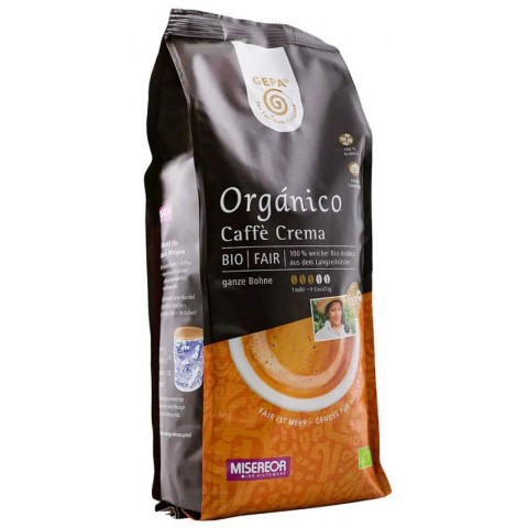 Cafea BIO si inlocuitori, Cafea bio organico boabe, caffe crema, 500g, biomag.ro