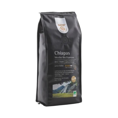 Cafea BIO si inlocuitori, Cafea bio si fairtrade boabe chiapas mexico espresso, 250g, biomag.ro