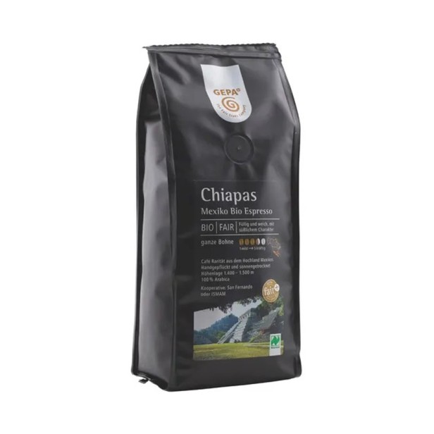 Cafea bio si fairtrade boabe chiapas mexico espresso, 250g