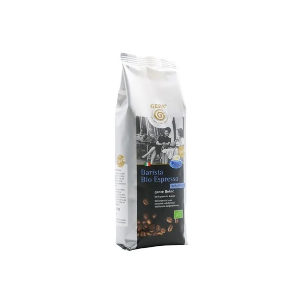 Cafea boabe barista espresso decofeinizata, bio si fairtrade, 250g