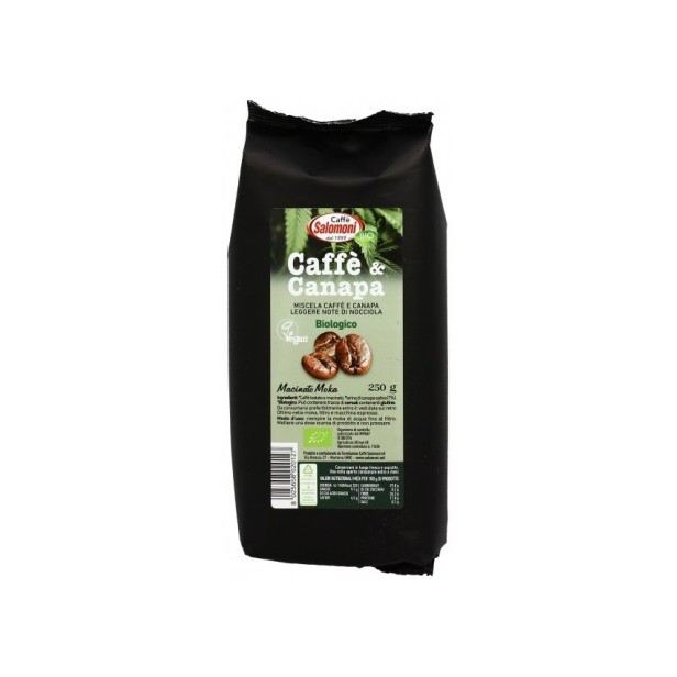 Cafea si canepa bio 250g salomoni cafe