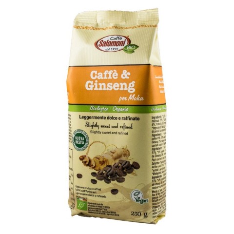 Cafea BIO si inlocuitori, Cafea si ginseng bio 250g salomoni cafe, biomag.ro