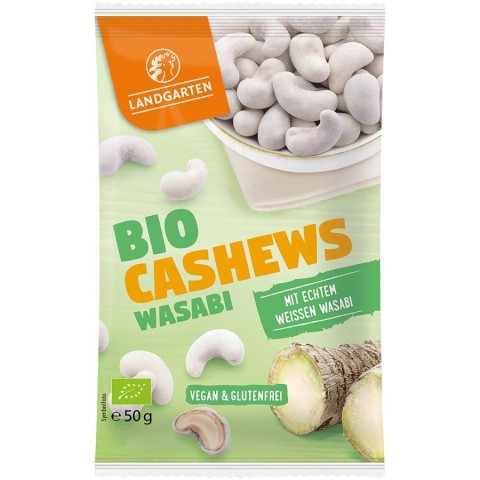 Bomboane bio, Caju bio cu wasabi vegan si fara gluten - 50 g, biomag.ro