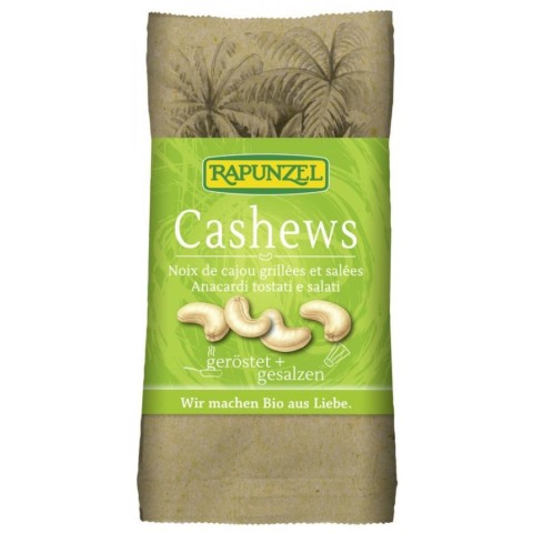 Nuci si alune bio, Caju bio prajit si sarat - 50 g, biomag.ro