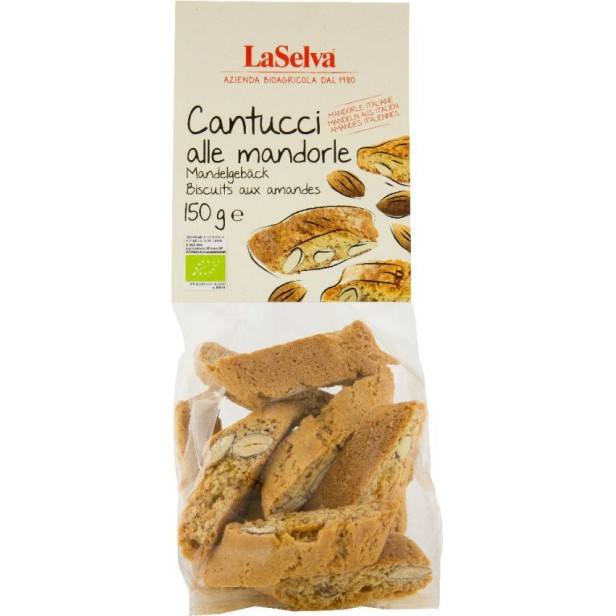 Cantucci bio crocant cu migdale, 150g